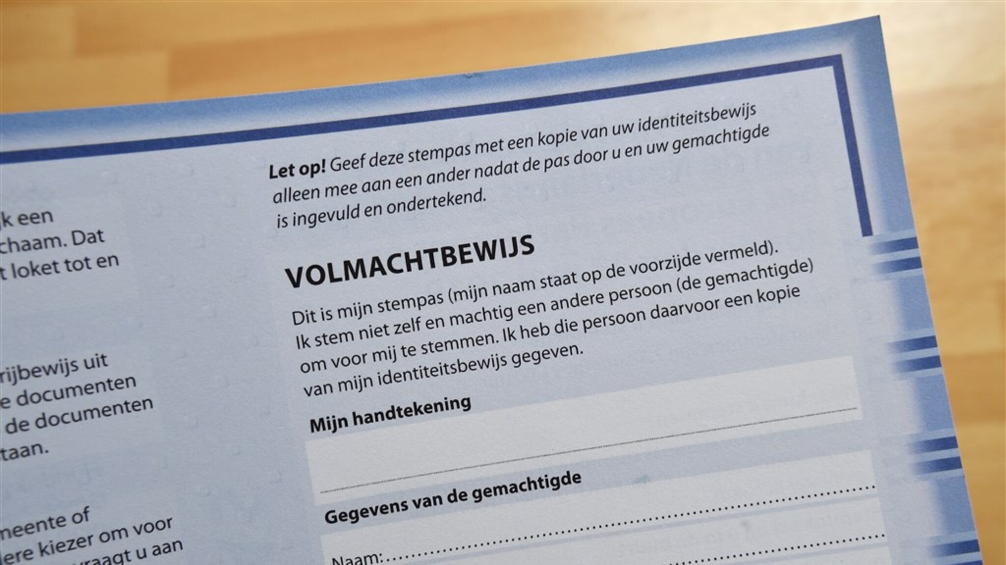 Blanco volmachten zijn een acuter probleem voor eerlijke verkiezingen